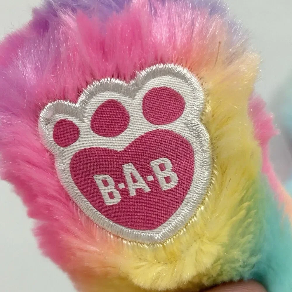 Build A Bear Rainbow Wolf Plush Great Wolf Lodge Exclusive GWL Soft Tie Dye